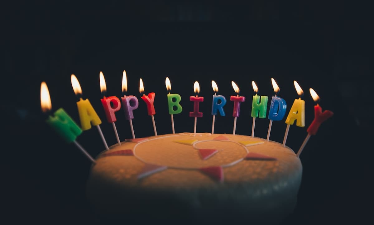 Birthdays photo album example